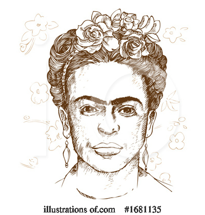 Frida Clipart #1681135 by Domenico Condello