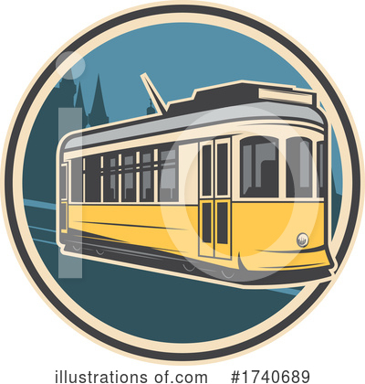 Tram Clipart #1740689 by Vector Tradition SM