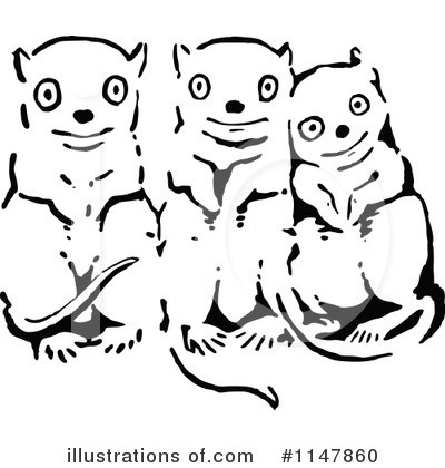 Royalty-Free (RF) Possum Clipart Illustration by Prawny Vintage - Stock Sample #1147860