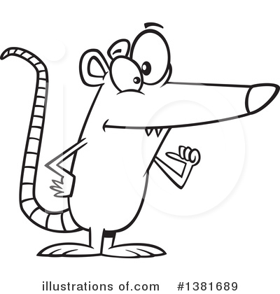 Royalty-Free (RF) Possum Clipart Illustration by toonaday - Stock Sample #1381689