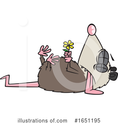 Royalty-Free (RF) Possum Clipart Illustration by toonaday - Stock Sample #1651195