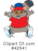 Possum Clipart #42941 by Dennis Holmes Designs