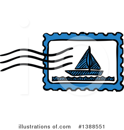 Royalty-Free (RF) Post Mark Clipart Illustration by Vector Tradition SM - Stock Sample #1388551