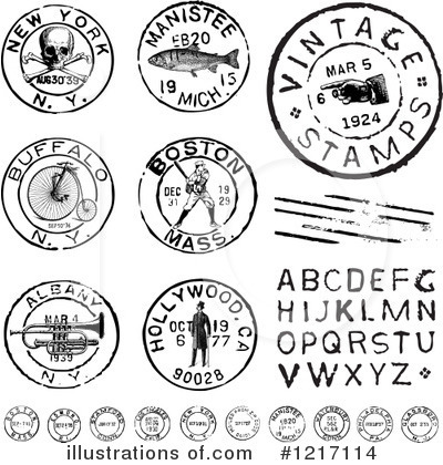 Stamps Clipart #1217114 by BestVector