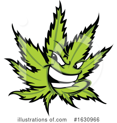 Pot Leaf Clipart #1630966 by Chromaco