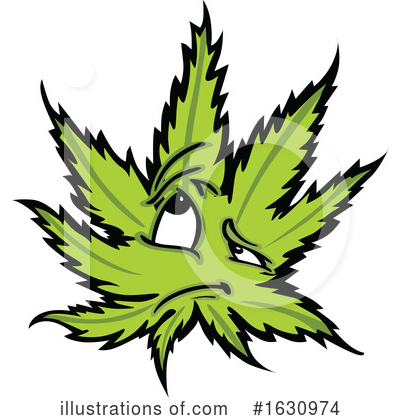 Royalty-Free (RF) Pot Leaf Clipart Illustration by Chromaco - Stock Sample #1630974