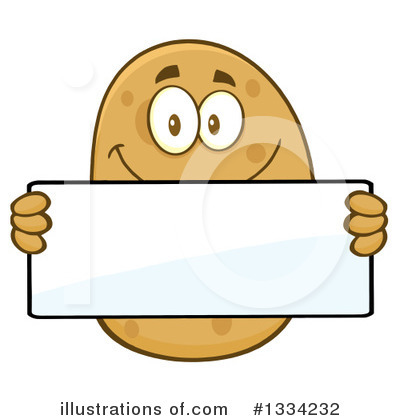 Royalty-Free (RF) Potato Character Clipart Illustration by Hit Toon - Stock Sample #1334232
