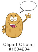 Potato Character Clipart #1334234 by Hit Toon
