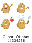 Potato Character Clipart #1334238 by Hit Toon