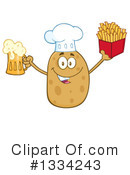 Potato Character Clipart #1334243 by Hit Toon