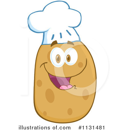 Royalty-Free (RF) Potato Clipart Illustration by Hit Toon - Stock Sample #1131481