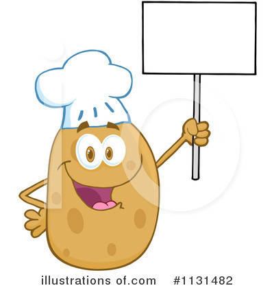 Royalty-Free (RF) Potato Clipart Illustration by Hit Toon - Stock Sample #1131482