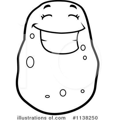 Potato Clipart #1138250 by Cory Thoman