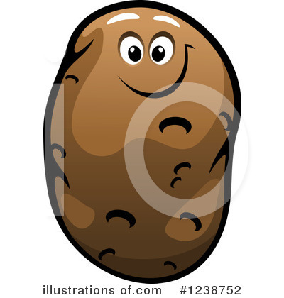 Royalty-Free (RF) Potato Clipart Illustration by Vector Tradition SM - Stock Sample #1238752