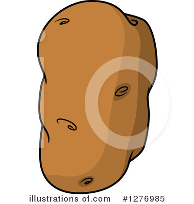 Royalty-Free (RF) Potato Clipart Illustration by Vector Tradition SM - Stock Sample #1276985