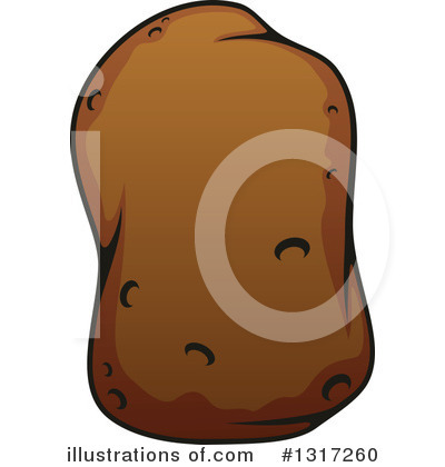 Royalty-Free (RF) Potato Clipart Illustration by Vector Tradition SM - Stock Sample #1317260