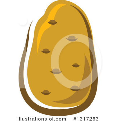 Royalty-Free (RF) Potato Clipart Illustration by Vector Tradition SM - Stock Sample #1317263