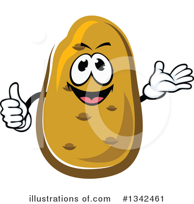 Royalty-Free (RF) Potato Clipart Illustration by Vector Tradition SM - Stock Sample #1342461