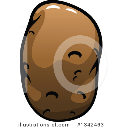 Royalty-Free (RF) Potato Clipart Illustration by Vector Tradition SM - Stock Sample #1342463