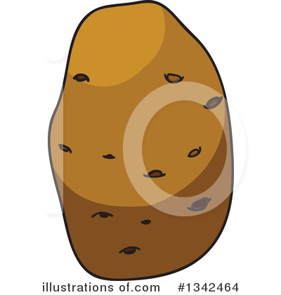 Royalty-Free (RF) Potato Clipart Illustration by Vector Tradition SM - Stock Sample #1342464