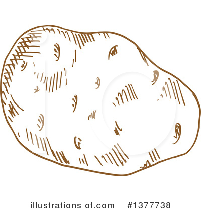 Royalty-Free (RF) Potato Clipart Illustration by Vector Tradition SM - Stock Sample #1377738