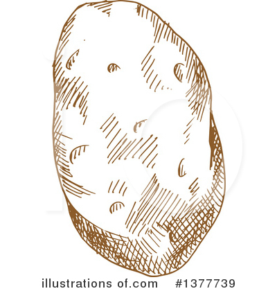 Royalty-Free (RF) Potato Clipart Illustration by Vector Tradition SM - Stock Sample #1377739