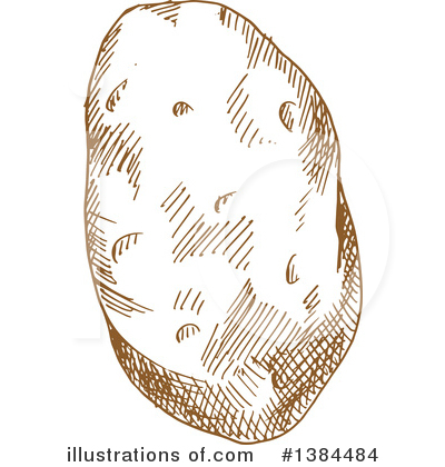 Royalty-Free (RF) Potato Clipart Illustration by Vector Tradition SM - Stock Sample #1384484