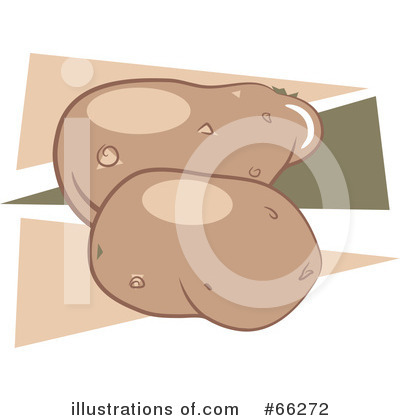 Royalty-Free (RF) Potatoes Clipart Illustration by Prawny - Stock Sample #66272