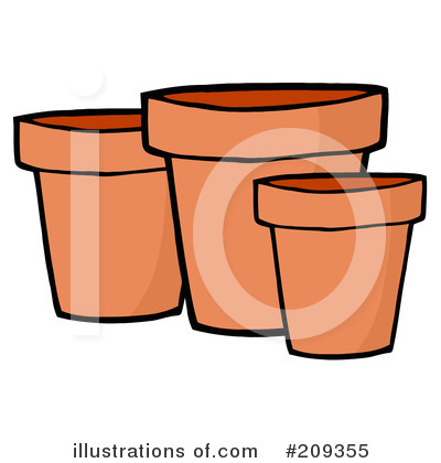 Royalty-Free (RF) Pots Clipart Illustration by Hit Toon - Stock Sample #209355