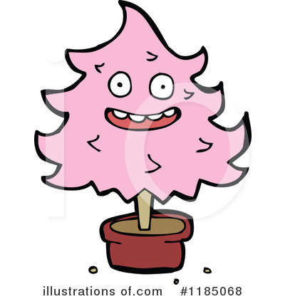 Royalty-Free (RF) Potted Tree Clipart Illustration by lineartestpilot - Stock Sample #1185068
