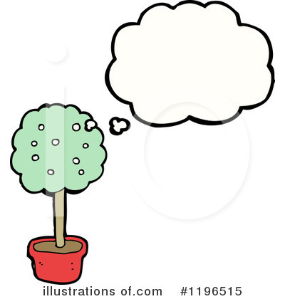 Royalty-Free (RF) Potted Tree Clipart Illustration by lineartestpilot - Stock Sample #1196515