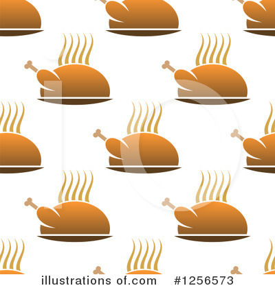 Roasted Turkey Clipart #1256573 by Vector Tradition SM