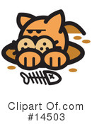 Pounce Cat Clipart #14503 by Andy Nortnik
