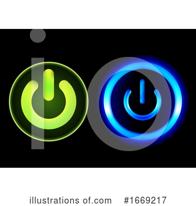 Royalty-Free (RF) Power Button Clipart Illustration by dero - Stock Sample #1669217