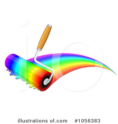 Royalty-Free (RF) Praint Roller Clipart Illustration by Oligo - Stock Sample #1056383