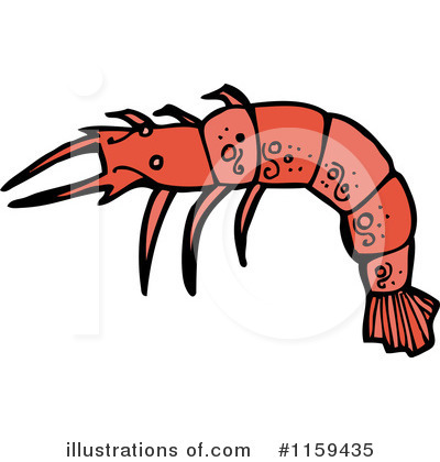 Royalty-Free (RF) Prawn Clipart Illustration by lineartestpilot - Stock Sample #1159435