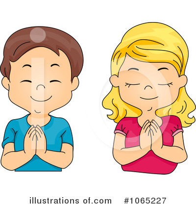Royalty-Free (RF) Praying Clipart Illustration by BNP Design Studio - Stock Sample #1065227