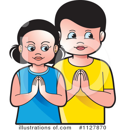 Royalty-Free (RF) Praying Clipart Illustration by Lal Perera - Stock Sample #1127870