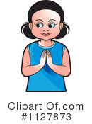 Praying Clipart #1127873 by Lal Perera