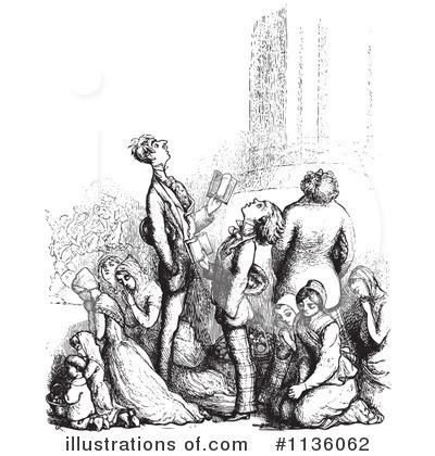 Royalty-Free (RF) Praying Clipart Illustration by Picsburg - Stock Sample #1136062