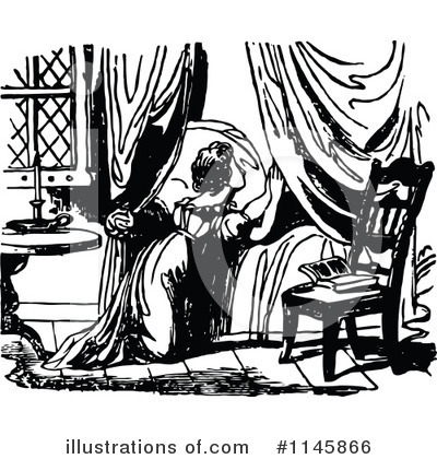 Royalty-Free (RF) Praying Clipart Illustration by Prawny Vintage - Stock Sample #1145866