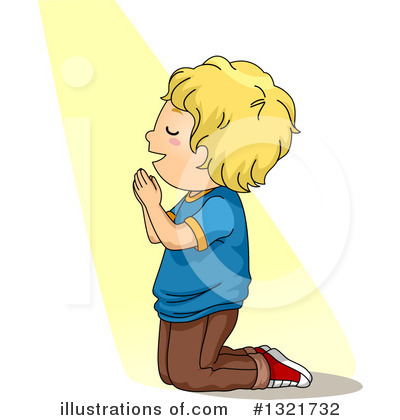 Royalty-Free (RF) Praying Clipart Illustration by BNP Design Studio - Stock Sample #1321732