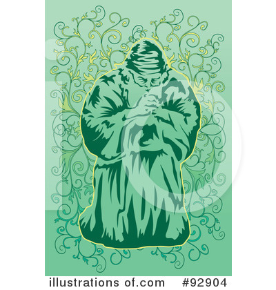 Royalty-Free (RF) Praying Clipart Illustration by mayawizard101 - Stock Sample #92904