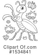Praying Mantis Clipart #1534841 by visekart