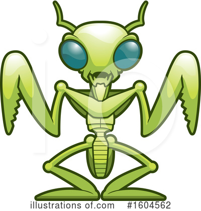 Royalty-Free (RF) Praying Mantis Clipart Illustration by Cory Thoman - Stock Sample #1604562