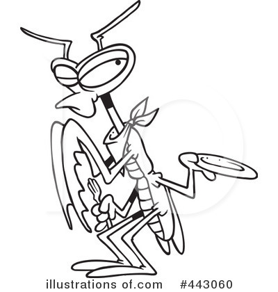 Praying Mantis Clipart #443060 by toonaday