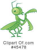 Praying Mantis Clipart #45478 by John Schwegel