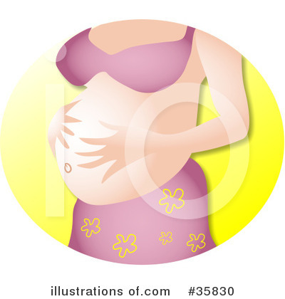 Royalty-Free (RF) Pregnancy Clipart Illustration by Prawny - Stock Sample #35830