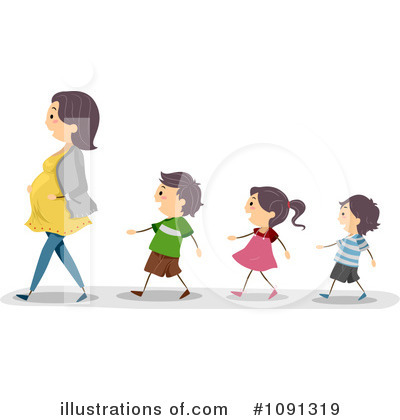 Royalty-Free (RF) Pregnant Clipart Illustration by BNP Design Studio - Stock Sample #1091319