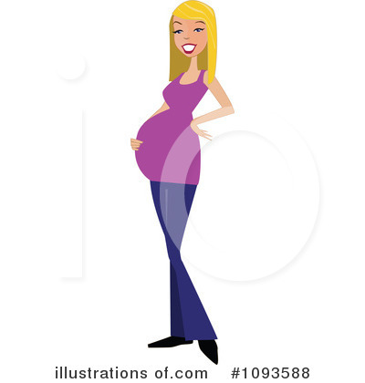Royalty-Free (RF) Pregnant Clipart Illustration by peachidesigns - Stock Sample #1093588
